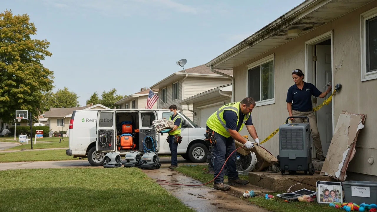 Water Damage Restoration in Downs, IL near me